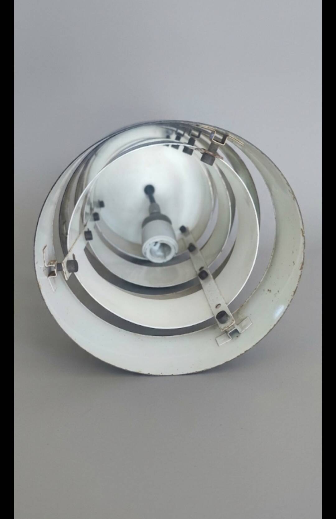 Pair of cylindrical "Space Age" pendants - Lita, 1967