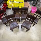 Mot de 6 chaises Henri II