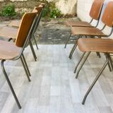 Set of 6 chairs Kho Liang 60s