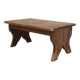 Small Rustic Wooden Stool with Curved Base, France, 1900s