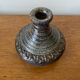 Old lamp base vintage brown glazed stoneware soliflore