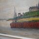 Painting „The Windmill above the Marina”, Scandinavian design, 1970s