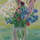 Original Swedish Oil on Canvas – “Bright Bouquet” by K. Evert Larsson