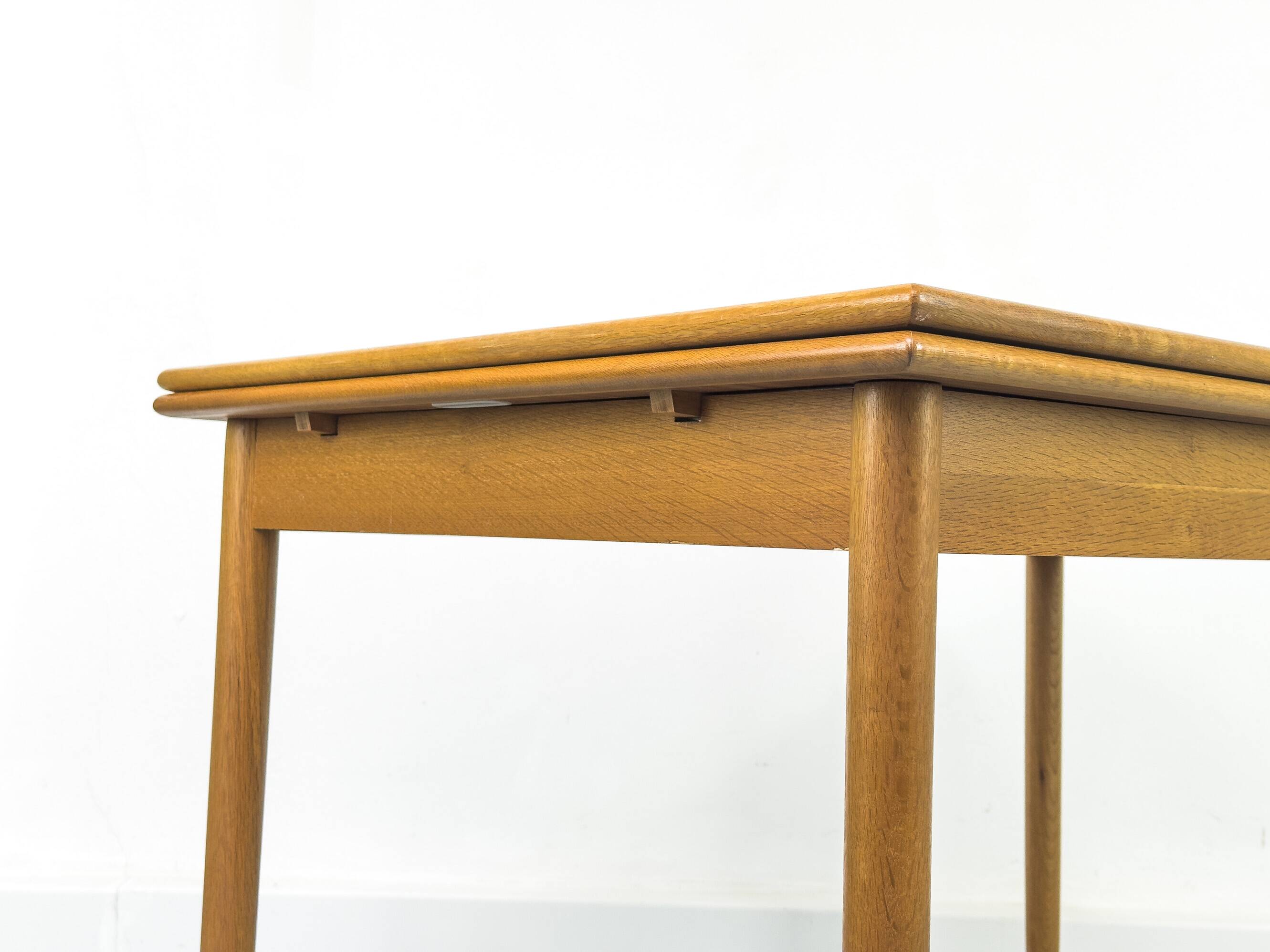 Danish Extendable Oak Dining Table, 1960s