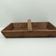 Rectangular wooden basket and crate