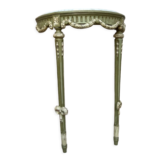 Console of lacquered wood wall lamp Louis XVI XIX style Eme century