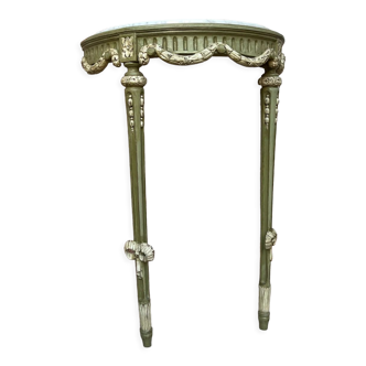 Console d’applique en bois laqué de style louis xvi xix eme siècle