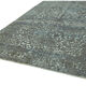 Handmade turkish unique 1980s 270 cm x 370 cm grey wool carpet