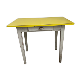 Wooden table and formica