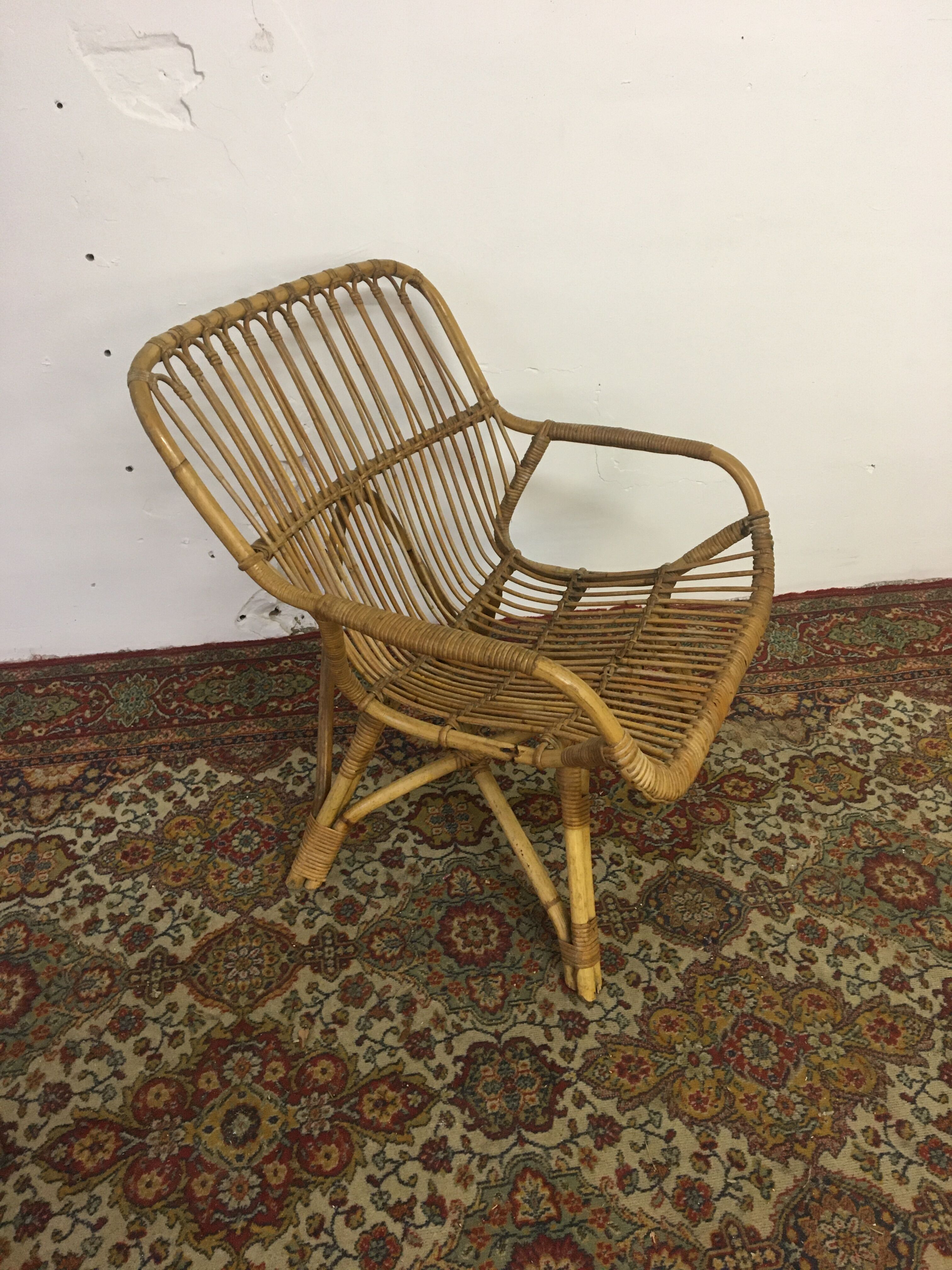 Italy rattan chair circa 1960