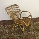 Italy rattan chair circa 1960