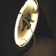 Large Round Vintage Ceramic Light Mirror Space Age 68cm - 1970s