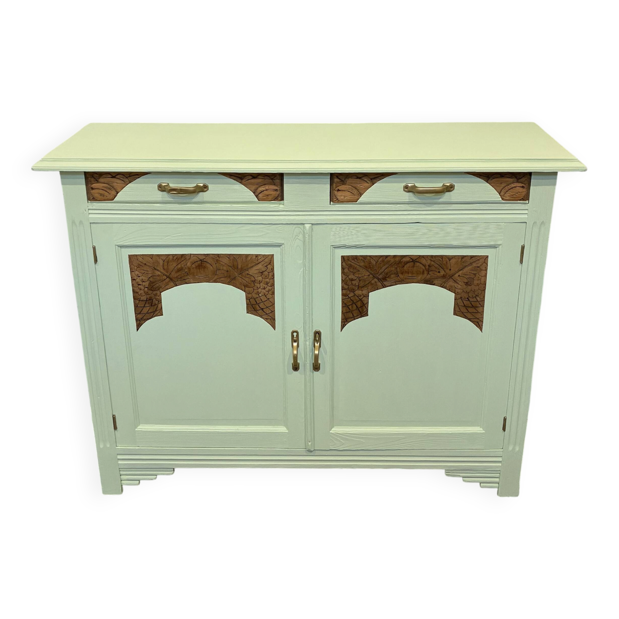 Wooden buffet in a revamped Art Deco style