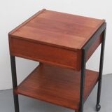 1960s trolley in teak and metal