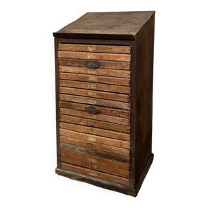 meuble de métier , imprimeur