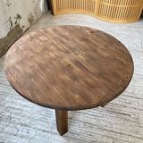 1950s round pine table with extensions