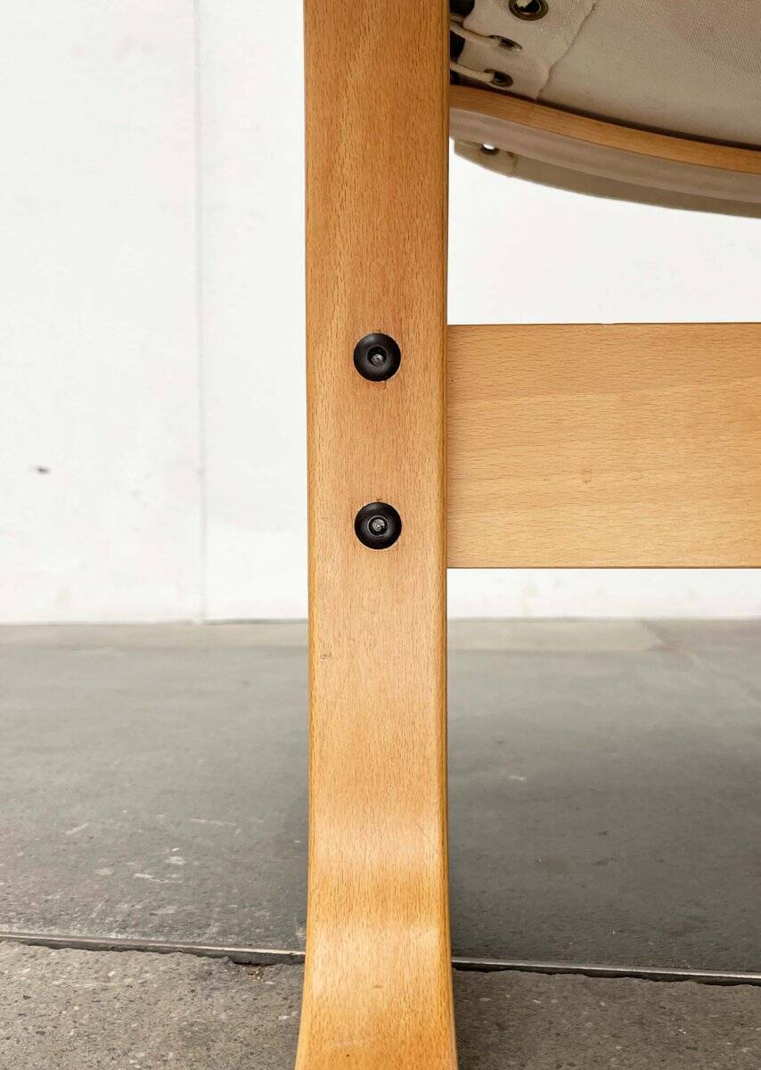 Mid-century Norwegian Siesta pouf in nubuck leather by Ingmar Relling for Westnofa, 1960s.