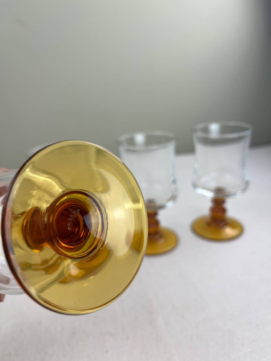 Vintage amber glass
