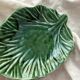 Small empty pocket dish in vintage slip leaf