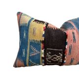 Magnifique coussin Kilim berbère vintage du Maroc