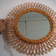 Vintage Sun Mirror in rattan 1960s - 44cm