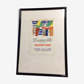 Lithographie "Deauville vu par Fernand Léger"