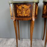 Paire de tables de chevet style louis xv, fin xixe siècle