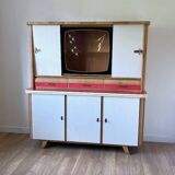 Vintage Formica wood sideboard