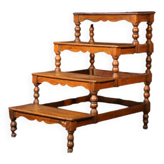 Library stepladder Oak Late 18th - early 19th century