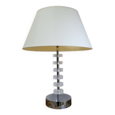 Lampe moderniste en plexiglas et chrome XXe