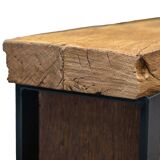 Rustic solid oak bench – 108×35×50 cm