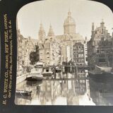 Old photography stereo, stereograph, luxury albumine 1903 Amsterdam
