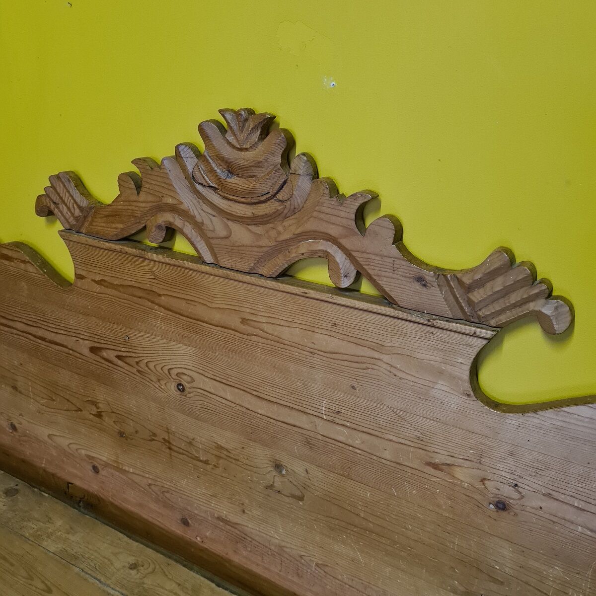 Antique Swedish Pine Kitchen Bench. Second half 19th century,