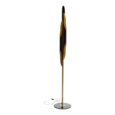Coltrane Floor Lamp - Modern Luxury Lighting in Brass & Matte Black