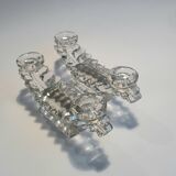 Glass candlesticks