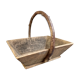 Picking crude wooden basket
