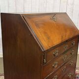 English Georgian donkey desk from the 19th century, mahogany and oak.