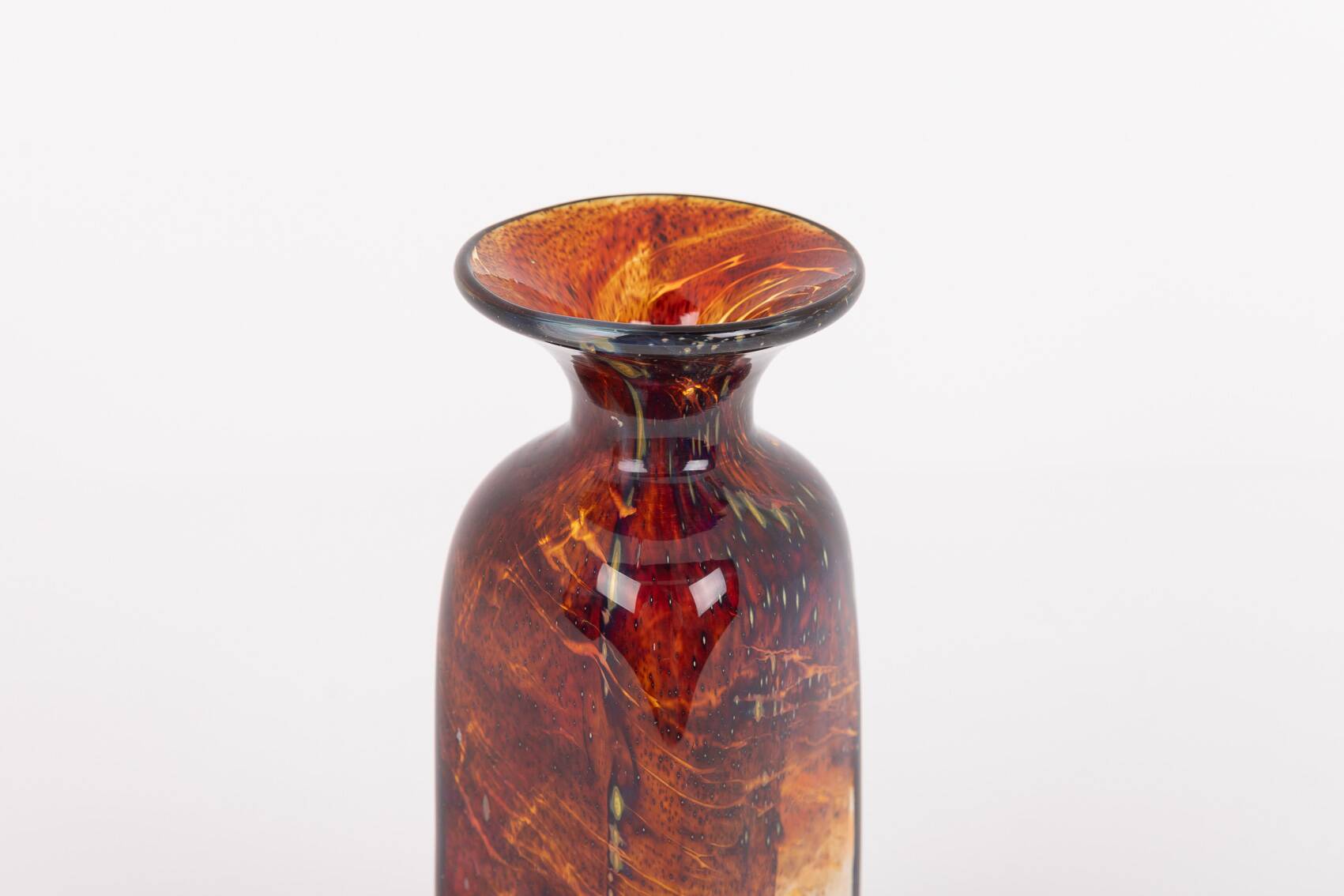 Art glass vase by Michael Harris for Mdina Maltese