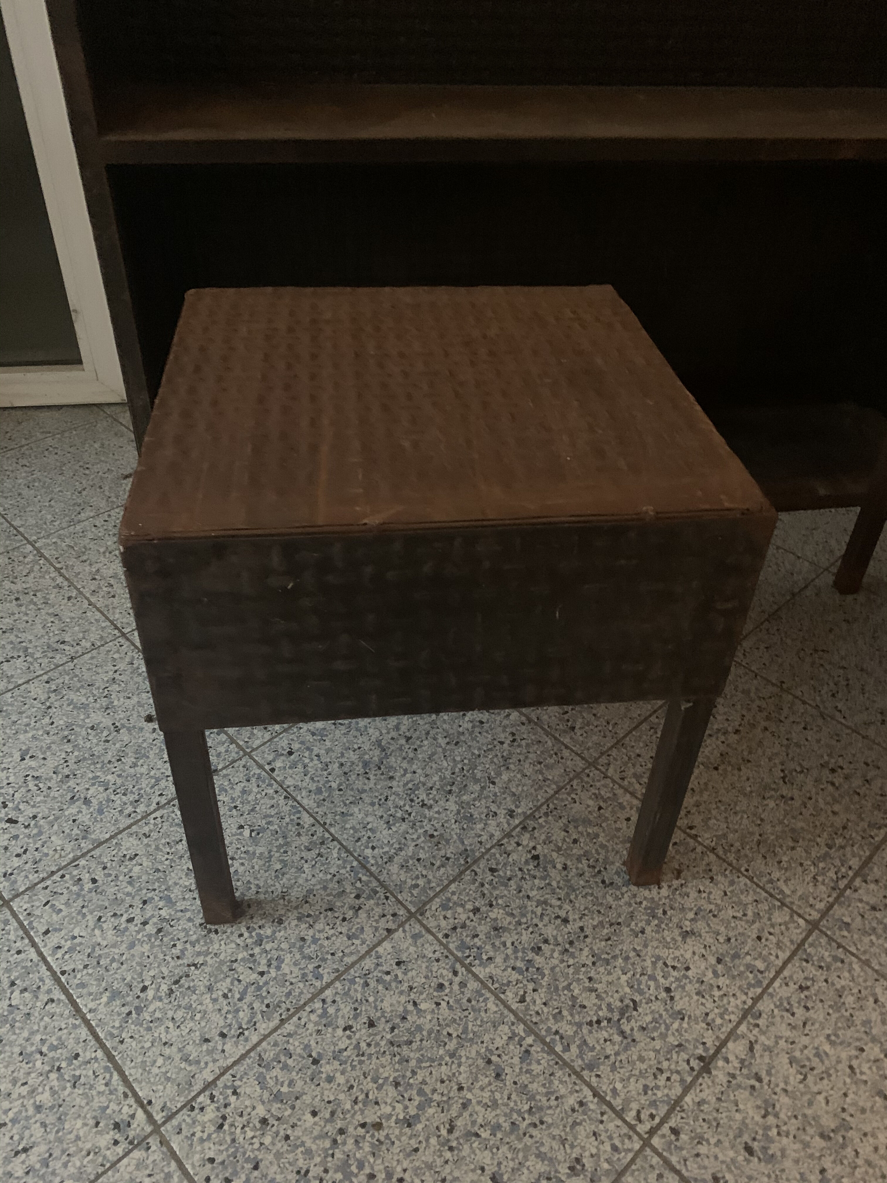 Pair of sofa tips vintage industrial metal