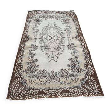 Tapis turc vintage fait main 118x220 cm