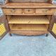 Antique sideboard, solid wood farmhouse furniture.