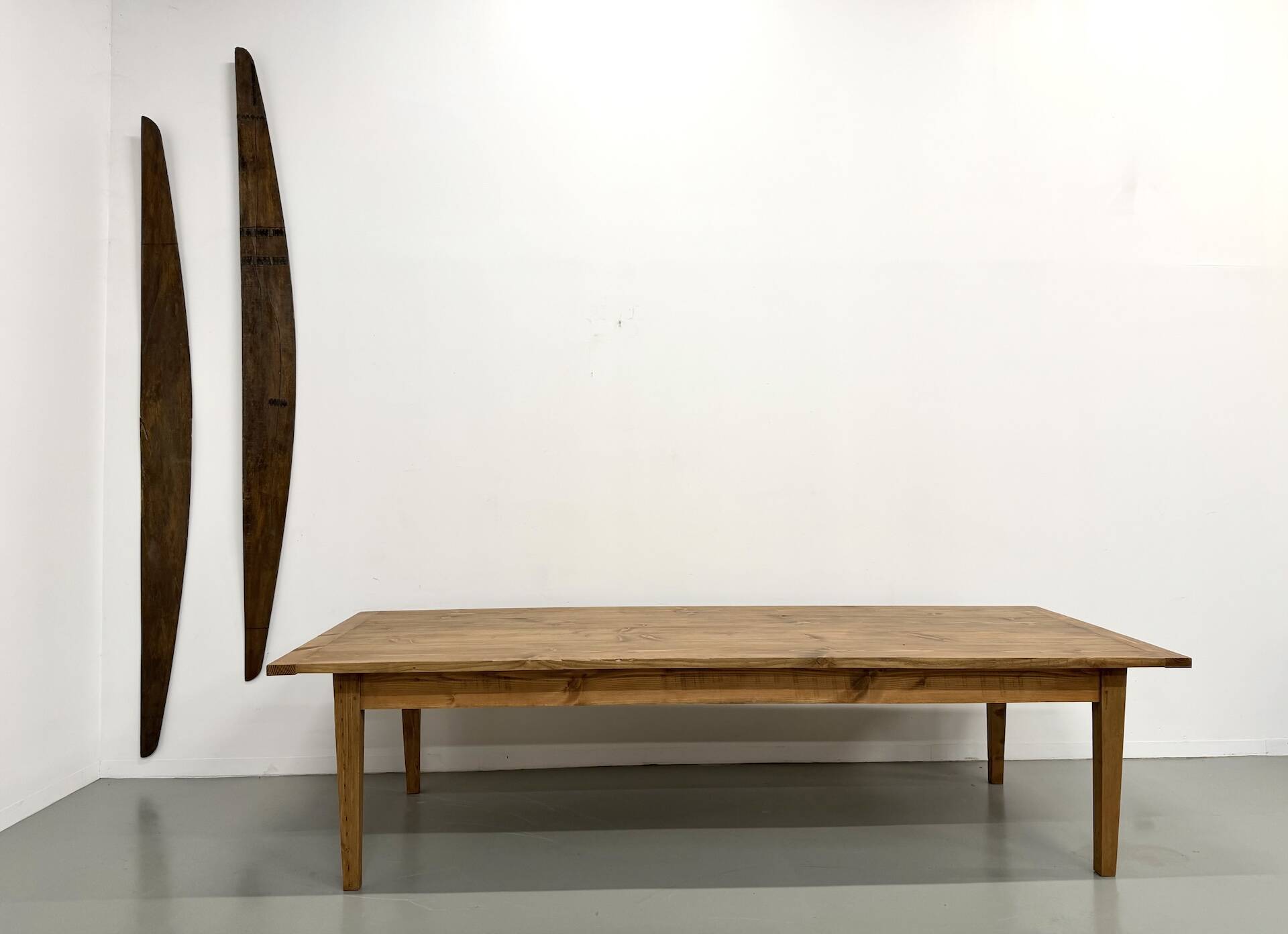 Monumental XXL Pine Farmhouse Table (3.20m) – 1970s