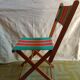Chaises pliantes de camping vintage