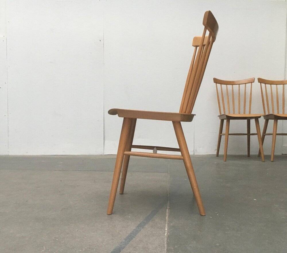 Mid-century German dining chairs, set of 3