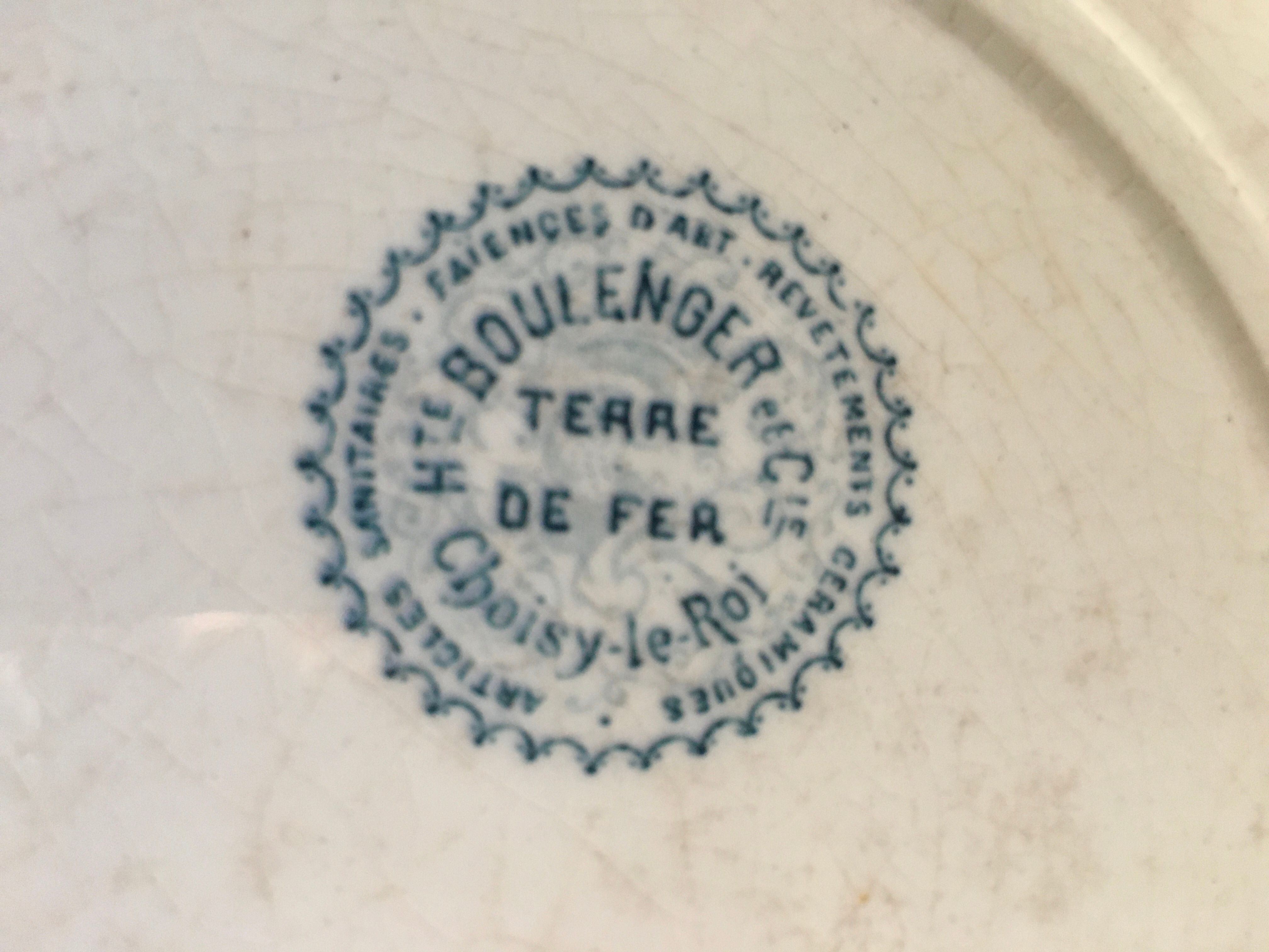 Iron Earth Hollow Plates - Boulenger - Co. (Late 19th century)