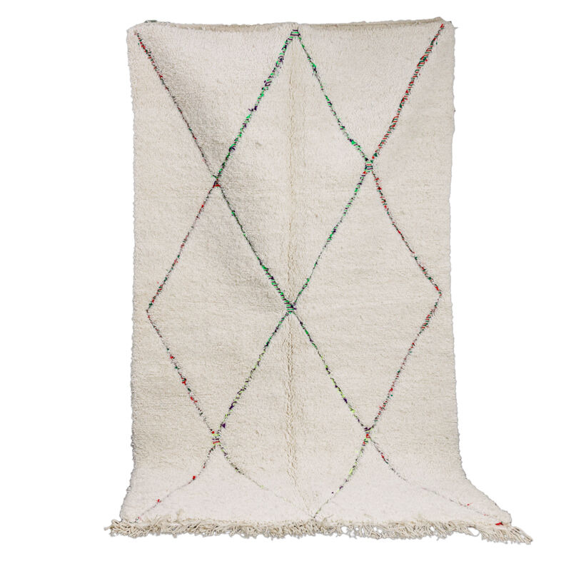 Berber carpet colored diamonds 145x245 cm