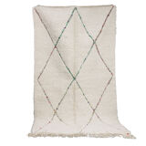 Berber carpet colored diamonds 145x245 cm