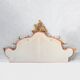 Italian rococo-style headboard in carved gilded wood, 19th century.