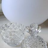 Sugar box in molded crystal