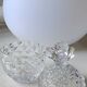 Sugar box in molded crystal